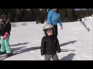 Бывает же такое! Уснуть прям на лыжах